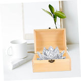 MAGICLULU 1pc Pirate Treasure Chest Wooden Box Unfinished Wood Crates Kids Toys Small Treasure Chest Decorative Lock Case Chest Treasure Case Wood MAGICLULU