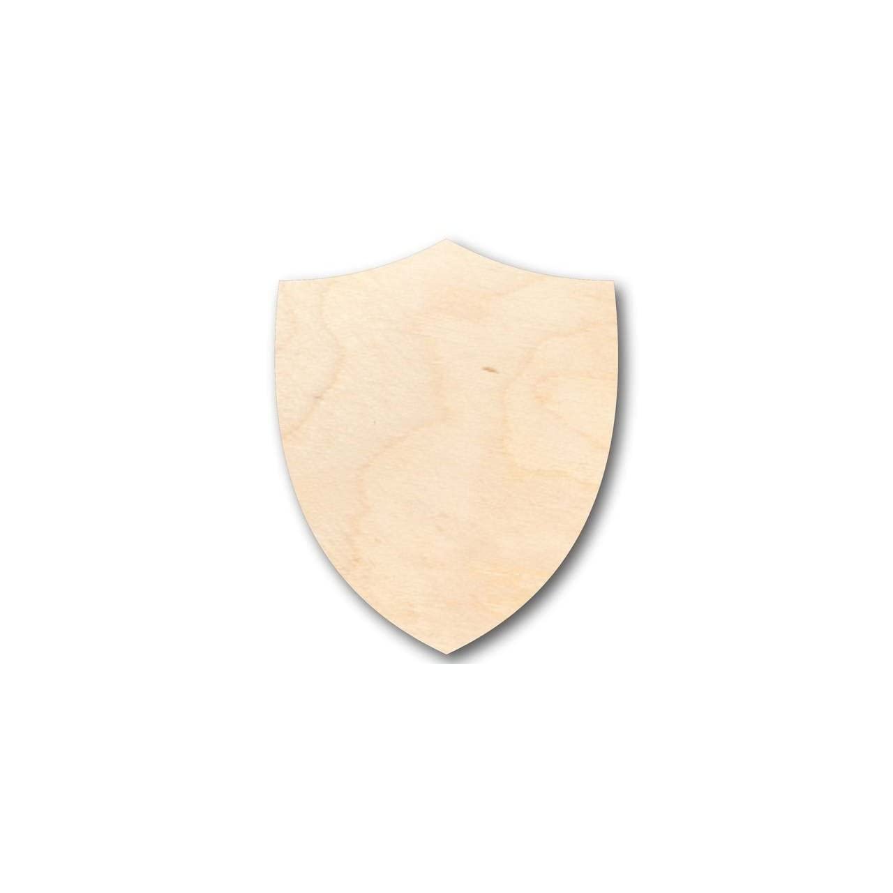 Unfinished Wood Shield Shape - Soldier - Knight - Craft - up to 24" DIY 12" / 1/2" - WoodArtSupply