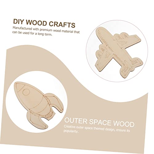 COHEALI 27pcs Alien Wood Chips Wood Decor Home Decoration Home Décor Blank Wood Cutout Blank Wood Cloud Slices Wooden Crafts Wood Cutouts Unfinished COHEALI