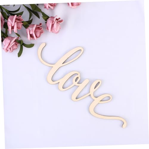 FUNOMOCYA Wood Sign Home Decor Hanging Love Wall Art Unfinished Love Words Sign Unfinished Love Sign Love Hanging Sign Signs Wood Sign Decor Love FUNOMOCYA