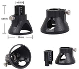 Rotary Multi Tool Cutting Guide Attachment Kit with HSS Router Drill Bits Set,11 Pcs happytakehome