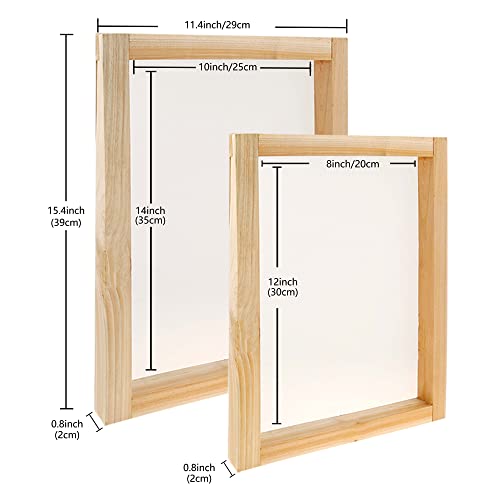 Caydo 46 Pieces Screen Printing Kit with 4 Color Screen Printing Ink, 2 Size Screen Printing Frame and Squeegees for Screen Printing Caydo