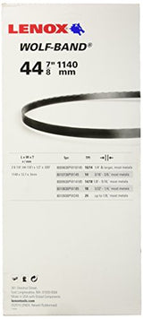 LENOX Tools Portable Band Saw Blades, 44-7/8" x 1/2" x .020", 14 TPI, 5-Pack (8010738PW145) Lenox