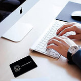 MS WGO 100pcs Laser Engraved Metal Business Cards Blanks 3.4x2.1in Thicknes (0.45mm) MS WGO