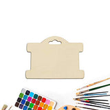 Jewelry Display Card Wood Tags Bracelet Display Cards Blank Unfinished Wood Necklace Card Holder Hanging Cards Earrings Showing Tags (3.94x2.87 in, Creaides