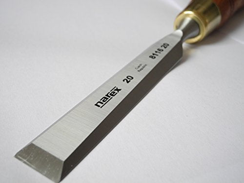 Narex Czech Steel Premium 4 pc set 6 (1/4), 12 (1/2), 20 (3/4), 26 (1) mm Chisels w/Hornbeam Handles WoodArtSupply