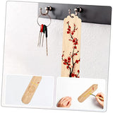 LALAFINA 30 Sets Wooden Blank Bookmark Unfinished Wood Tags Wooden Craft Bookmark Blank Bookmark with Holes Bamboo Gift Tags Wood Gift Tag Reading LALAFINA