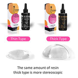 UV Resin - DIYcraft Odorless Crystal Clear Hard Resin Thin Type120g ，Thick Type120g Suitable for Doming, High Radian Products - Fast Curing Epoxy DIYcraft