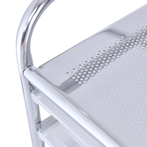 Giantex 12 Drawer Rolling Storage Cart Tools Scrapbook Paper Office School Organizer (White) Giantex