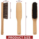 Horsehair Shoe Boot Brush 10.2 inches, Hat Brush, Hand Broom Brush by TAKAVU, 100% Soft Genuine Horse Hair Bristles, Long Beech Wood Handle for TAKAVU