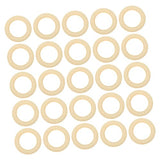 COHEALI 30pcs Handmade Wooden Ring Unfinished Smooth Wooden Ring Floral Hoop Ring Dream Catcher DIY Wood Circles for Craft Macrame Hoop Unfinished COHEALI