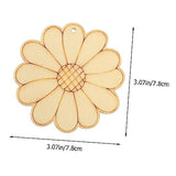 MAGICLULU 150 Sets Unfinished Wooden Cutouts Pendant chip Wooden Plate Home Decorations Pillar Child Crafts Party Supplies Flower Decoration Painted MAGICLULU