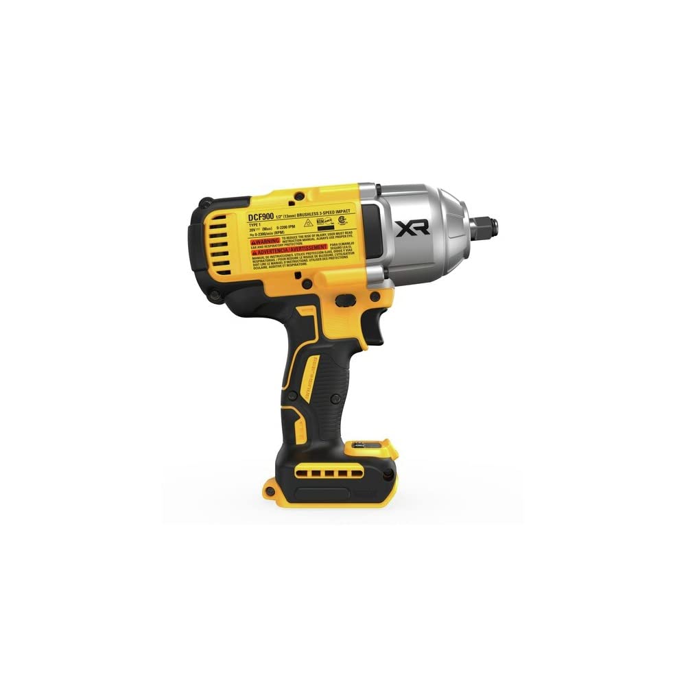 DEWALT 20V MAX Cordless Impact Wrench, 1/2 in., Bare Tool Only (DCF900B) DEWALT