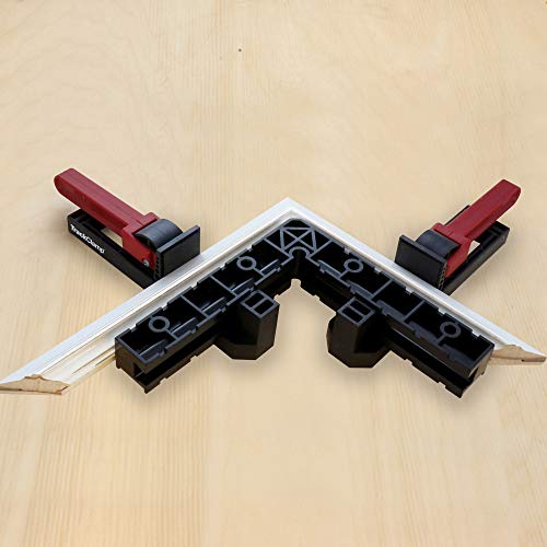 Milescraft 4012 Square Clamp Kit – 90 Degree Right Angle Corner Clamp, Right Angle Adjustable Positioning Square for Woodworking Milescraft