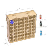 Sokipa Craft Paint Storage-Wall-mounted Arylic Paint Organizer - Vertical Paint Rack Stand for Apple Barrel, Folkart-2oz Craft Paints- 49 Holes Sokipa