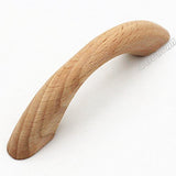 WEICHUAN 10PCS Unfinished Wood Pulls Handles - Kitchen Cabinets Furniture Dresser Wardrobe Cupboard Drawer Pulls Handles, 2.5" Hole Centers WEICHUAN