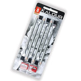 KALOUR Detail Eraser Pencil - 6pc Eraser Pencils with Brush and 2pc Sharpener,Erasing Small Details or add Highlights for Sketching, Charcoal KALOUR