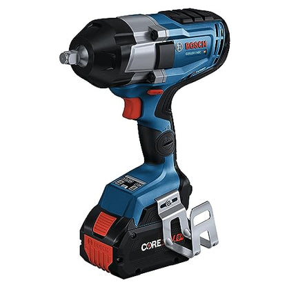 BOSCH GDS18V-740CB14 PROFACTOR™ 18V Connected 1/2 In. Impact Wrench Kit with Friction Ring and (1) CORE18V 8 Ah High Power Battery - WoodArtSupply