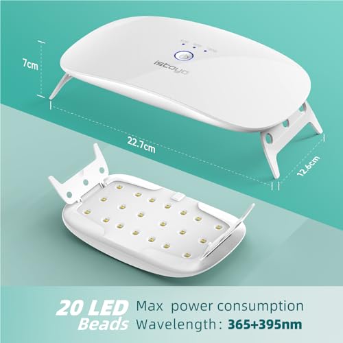 ISTOYO UV Light for Resin, Large Size Dual Wavelength UV Resin Light and Portable UV Lamp for Resin Curing, UV Resin Kit, Resin Supplies for UV ISTOYO