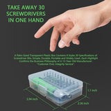 SOWINOS Mini Screwdriver Set, Small Screwdriver Set, 30 Precision Screwdrivers Bit Including Torx Triangle Heads and a Case, Repair Tools Kit for SOWINOS