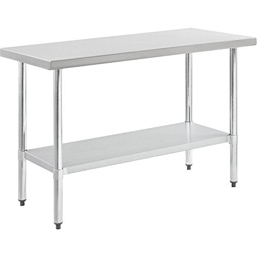 Nexel WB7230SS Stainless Steel Worktable With Under shelf, 72"W x 30"D x 35"H Nexel