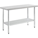 Nexel WB7230SS Stainless Steel Worktable With Under shelf, 72"W x 30"D x 35"H Nexel