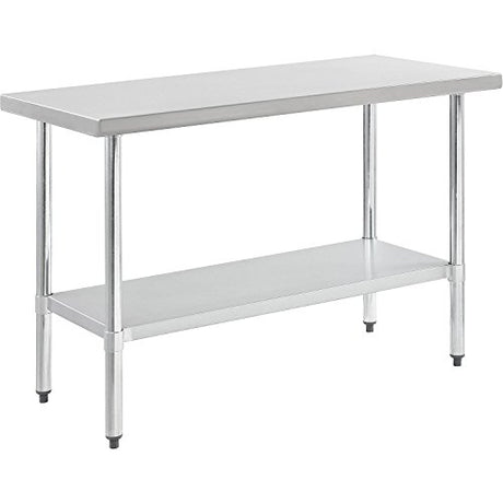 Nexel WB7230SS Stainless Steel Worktable With Under shelf, 72"W x 30"D x 35"H Nexel