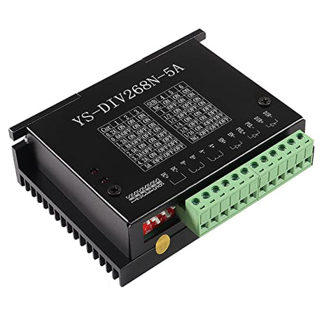 2Pcs TB6600 5A Stepper Motor Driver DC12-48V CNC Controller Nema 23 Nema17 Series Stepper Motor Single Axes 1 Phase Hybrid Metal Case CNC Engraving Shutao