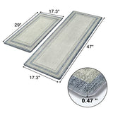 KIMODE Anti Fatigue Kitchen Mat 2PCS,Non-Skid Waterproof Kitchen Rugs,Farmhouse Kitchen Mat for Floor,Cushioned Comfort Foam Standing Mat for KIMODE