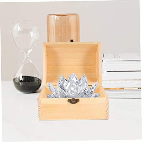 MAGICLULU 1pc Pirate Treasure Chest Wooden Box Unfinished Wood Crates Kids Toys Small Treasure Chest Decorative Lock Case Chest Treasure Case Wood MAGICLULU