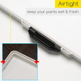 MEEDEN Airtight Leakproof Watercolor Palette Travel Paint Tray with A Large Mixing Areas, 33 Wells Lake Blue Folding Palette for Watercolor, Gouache, MEEDEN