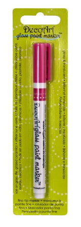 DecoArt Glass Paint Marker, Fuchsia DecoArt