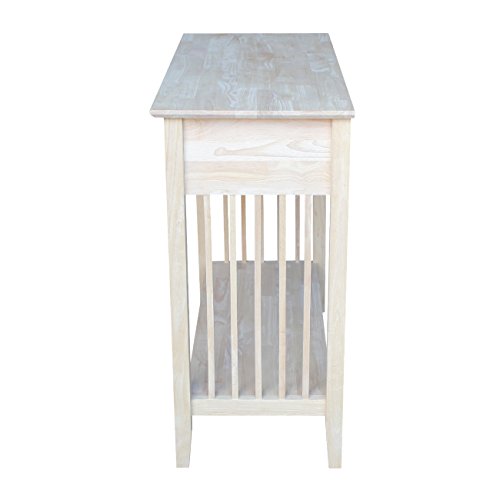 International Concepts Mission Styled Server and Console Table, Unfinished IC International Concepts