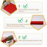 DIY Candles, Beeswax Honeycomb Candle Sheet, Beeswax Candle Making kit - 20 pcs (8 * 8in) in 20 Corlorful, with 30pcs Cotton Wicks, Beeswax Sheet Kit Atozbit