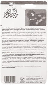 Plaid Glo-Away Washable Acrylic Paint (4-Ounce), 5042 Glow-in-the-Dark White Plaid