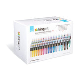 KINGART 580-72 GEL STICK Set, Artist Pigment Crayons, 72 Unique Colors, Water Soluble, Creamy, and Odorless, Use on Paper, Wood, Canvas and more KINGART