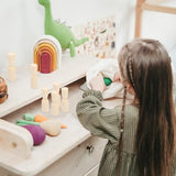 MAGICLULU 20pcs Wood Peg Doll Unfinished Wooden Dolls Blank Wooden Peg Dolls Natural Unpainted Wood Figures for Art Craft Painting DIY Projects MAGICLULU