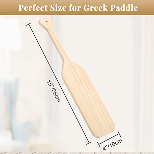 Caydo 15 Inch Unfinished Wooden Paddle, Solid Pine Wood Paddle, Smooth DIY Sorority Paddle for Art Crafts, Wall Decoration