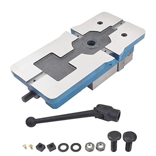 findmall 4 Inch Lock Down Vise Accuracy Milling Vise 4 Inch Jaw Width Drill Press Vise Milling Drilling Machine Bench Clamp Clamping Vice(4") findmall