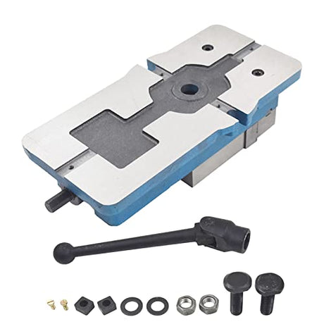 findmall 4 Inch Lock Down Vise Accuracy Milling Vise 4 Inch Jaw Width Drill Press Vise Milling Drilling Machine Bench Clamp Clamping Vice(4") findmall