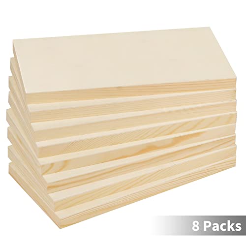 ACXFOND 6 Pack Wood Panels for Painting 12 x 16 Inch Craft Wood Board  Unfinished Wood Wooden Panel Boards for Painting, Pouring, Arts, Crafts,  Paints
