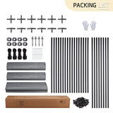 Gardesol Carport, 12'x20' Extra Large Heavy Duty Carport with Roll-up Ventilated Windows, Portable Garage with Removable Sidewalls & Doors for Car, Gardesol