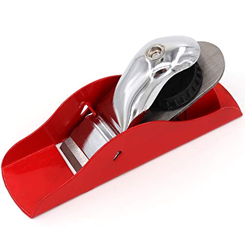 Mini Hand Planer 3-1/2 inch Red Adjustable, used for Wood Craft Processing, Carving and Trimming Projects, Carpenter DIY Model Making (Hand Planer Zenhausern Trade
