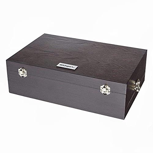 KINGART Mixed Media Art Set, 2-Drawer Wooden Case, Pencils, Pastels, Paints, Brushes, Erasers, Sharpener, Palette Knife, Palette, Painting, Drawing, KINGART