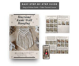 Bochiknot Macrame Kit for Adult Beginners - Art & Craft Macrame DIY Kit for Adults & Kids - Boho Macrame Home Wall Hanging Décor Bochiknot