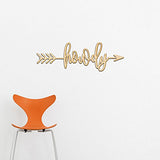 Howdy Right Arrow Wood Sign Home Decor Wall Art Hanging Rustic Unfinished 36" x 12" Woodums