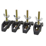 4 Pcs Arcuate Press Plate Clamp - T Track Hold Down Clamps Engraving Machine Pressure Plate Clamp Fixture Clamp for Woodworking and CALIDAKA