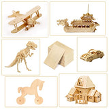 MIAHART 15 Pack 1/12 x 4 x 6 Inch Basswood Sheets, Unfinished Wood Boards Thin Wood Sheets Plywood Board for DIY Project, Crafts, Mini House Building MIAHART