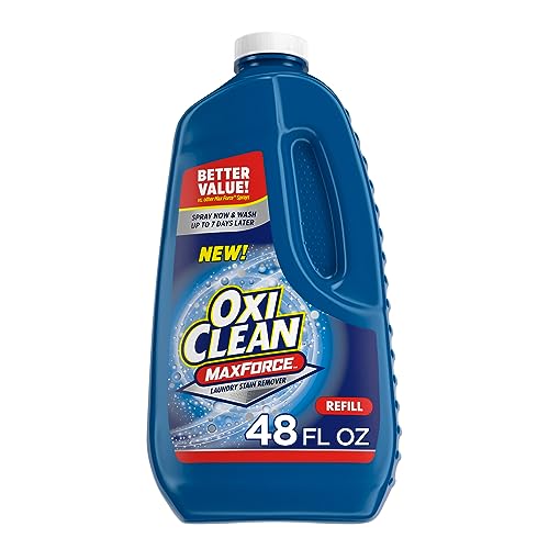 OxiClean Max Force Laundry Stain Remover Spray Refill, 48 fl oz OxiClean