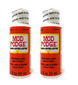 Mod Podge Gloss Finish Arts and Crafts Glue (Set of 2) 2FL OZ Each Water Base Sealer for Wood Puzzles Arts and Crafts Plaid: Craft